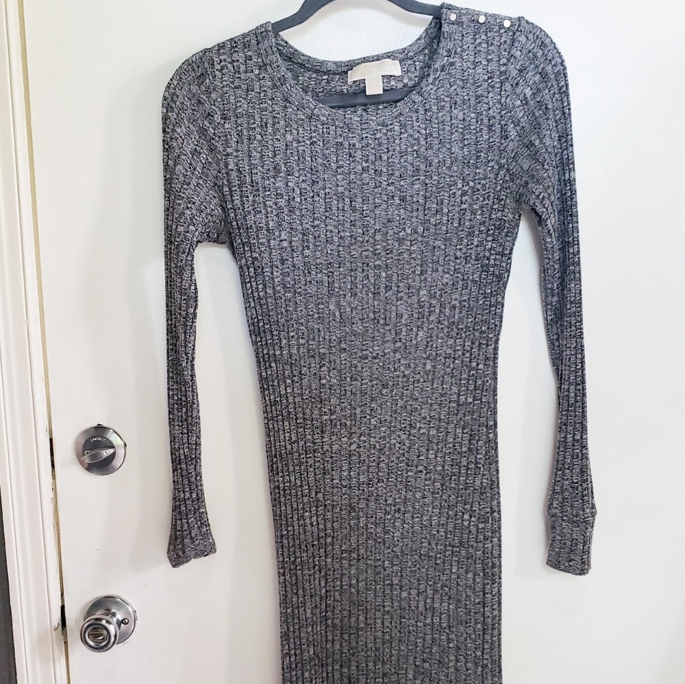 3/$45 Michael Kors heather grey long sleeve dress